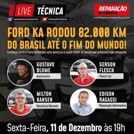 Live Técnica Ford Ka rodou mais de 2000km.