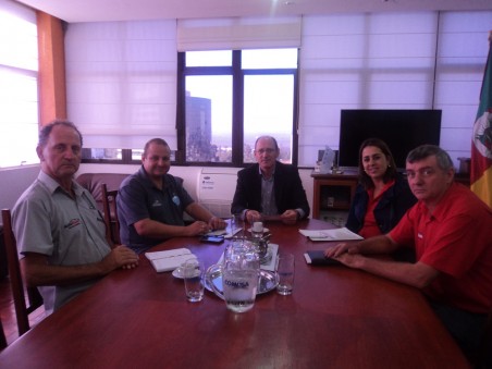 Reunião com o Prefeito Luis Lauermann e Vereador Cristiano Coller