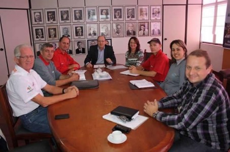 Encontro com o prefeito Luis Lauermann e representantes da AutoRede.