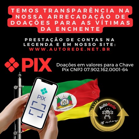 Arrecadação de Valores Via Pix pela AutoRede. Atingidos da Enchente